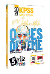 Yargı Yayınları 2024 KPSS 5Yüz Ekibi Matematik Tamamı Çözümlü 15 Deneme - Yargı Yayınları