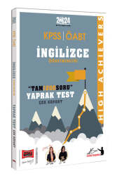 Yargı Yayınları 2024 ÖABT İngilizce Çek Kopart Yaprak Test (Tam 1200 Soru) High Achievers - Yargı Yayınları