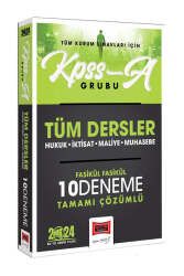 Yargı Yayınları 2024 KPSS A-Grubu Tüm Dersler Tamamı Çözümlü Fasikül Fasikül 10 Deneme - Yargı Yayınları