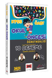 Yargı Yayınları 2024 ÖABT Okul Öncesi Öğretmenliği Alan Bilgisi Tamamı Çözümlü 10 Deneme - Yargı Yayınları