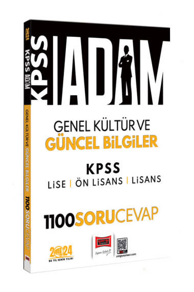 Yargı Yayınları 2024 KPSS Adam Genel Kültür Güncel Bilgiler 1100 Soru-Cevap (Lise - Ön Lisans - Lisans) - 1