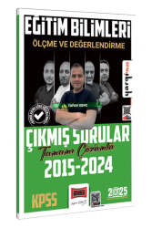 Yargı Yayınları 2025 KPSS Eğitim Bilimleri Ölçme ve Değerlendirme Tamamı Çözümlü Çıkmış Sorular - Yargı Yayınları