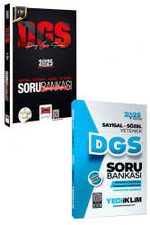 Yargı Yayınları & Yediiklim Yayınları 2025 DGS Sayısal-Sözel Soru Bankası Seti - Yargı Yayınları