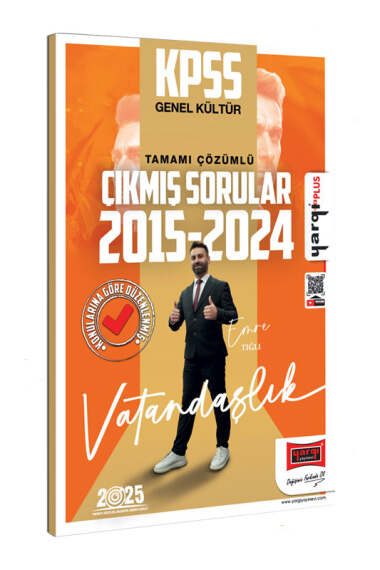 Yargı Yayınları 2025 KPSS Genel Kültür 2015-2024 Vatandaşlık Konularına Göre Düzenlenmiş Tamamı Çözümlü Çıkmış Sorular - 1