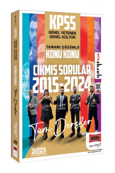 Yargı Yayınları 2025 KPSS GK-GY 2015-2024 Tamamı Çözümlü Konu Konu Çıkmış Sorular - 1