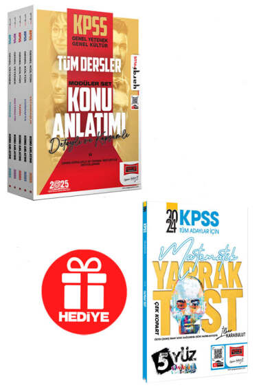 Yargı Yayınları 2025 KPSS GK-GY Konu Anlatımlı Modüler Set - 1