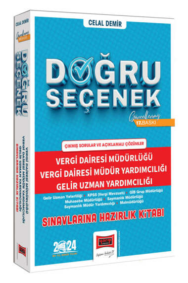 Yargı Yayınları 2024 (Doğru Seçenek) Vergi Dairesi Müdürlüğü, Vergi Dairesi Müdür Yardımcılığı, Gelir Uzman Yardımcılığı 17.Baskı - 1