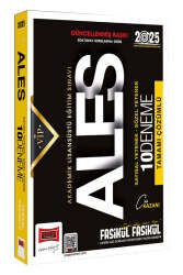 Yargı Yayınları 2025 ALES Vip Sayısal-Sözel Yetenek Tamamı Çözümlü Fasikül Fasikül 10 Deneme - Yargı Yayınları