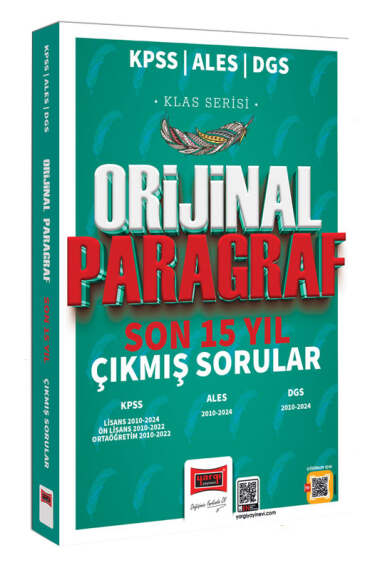 Yargı Yayınları 2025 KPSS ALES DGS Klas Serisi Orijinal Paragraf Son 15 Yıl Çıkmış Sorular - 1