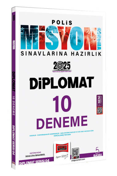 Yargı Yayınları 2025 Polis Misyon Sınavlarına Hazırlık Diplomat Serisi Diplomat 10 Deneme - 1