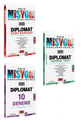 Yargı Yayınları 2025 Polis Misyon Sınavlarına Hazırlık Diplomat Serisi Soru-Deneme-Yaprak Test Seti - Yargı Yayınları