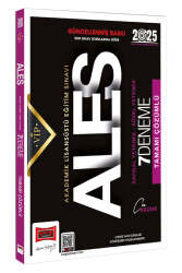 Yargı Yayınları 2025 ALES Vip Sayısal-Sözel Yetenek Tamamı Çözümlü 7 Deneme - Yargı Yayınları