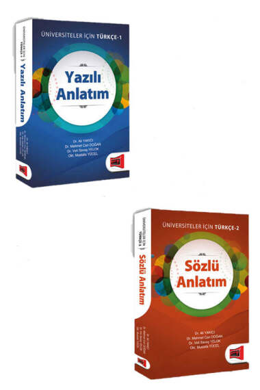 Yargı Yayınları Üniversiteler İçin Türkçe 1 Yazılı Anlatım ve Türkçe 2 Sözlü Anlatım Seti - 1