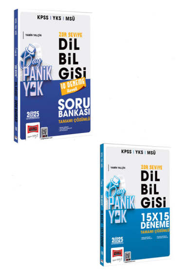 Yargı Yayınları 2025 KPSS YKS MSÜ Tamamı Çözümlü Panik Yok Zor Seviye Dil Bilgisi Seti - 1