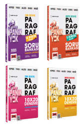 Yargı Yayınları 2025 KPSS YKS ALES DGS MSÜ Tamamı Çözümlü Panik Yok Orta ve Zor Seviye Paragraf Full Set - Yargı Yayınları
