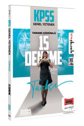 Yargı Yayınları 2025 KPSS Genel Yetenek Tamamı Çözümlü Türkçe 15 Deneme - Yargı Yayınları