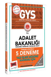 Yargı Yayınları 2024 GYS Adalet Bakanlığı Yazı İşleri Müdürü Kadrosu İçin Tamamı Çözümlü 5 Deneme - Yargı Yayınları