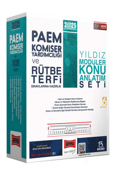 Yargı Yayınları 2025 PAEM Komiser Yardımcılığı ve Rütbe Terfi Sınavlarına Hazırlık Konu Anlatımlı Modüler Set - 1