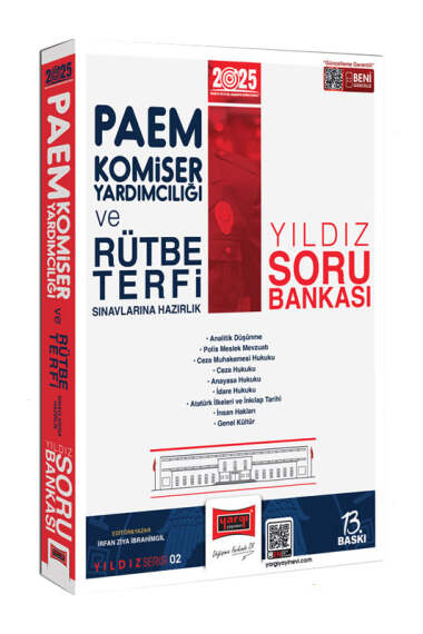 Yargı Yayınları 2025 PAEM Komiser Yardımcılığı ve Rütbe Terfi Sınavlarına Hazırlık Yıldız Soru Bankası - 1