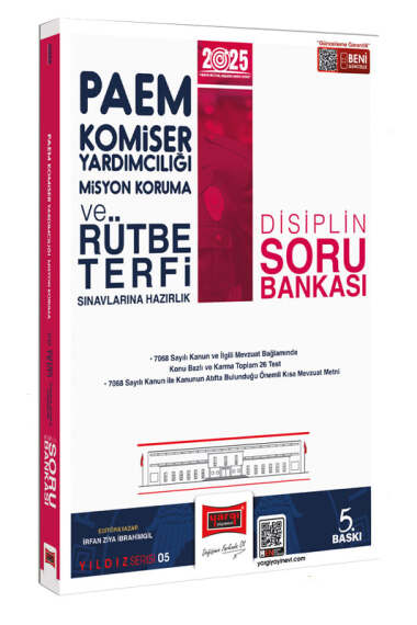 Yargı Yayınları 2025 PAEM Komiser Yardımcılığı Misyon Koruma ve Rütbe Terfi Sınavlarına Hazırlık Disiplin Soru Bankası - 1