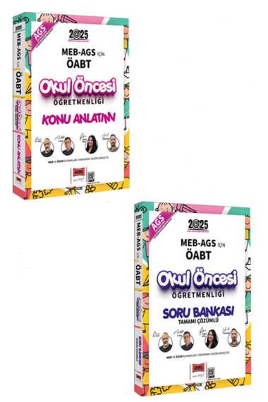 Yargı Yayınları 2025 MEB AGS İçin ÖABT Okul Öncesi Öğretmenliği Konu ve Soru Bankası Seti (2 Kitap) - 1
