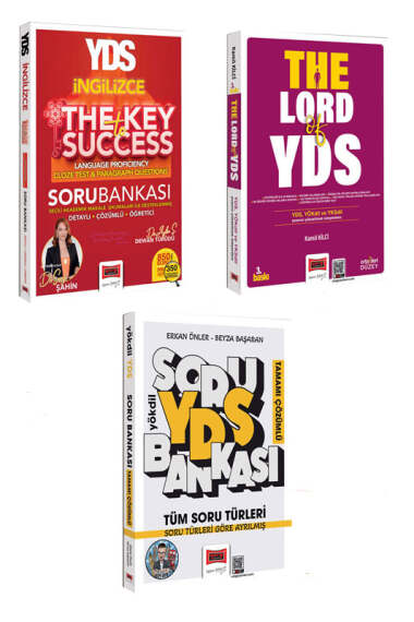 Yargı Yayınları 2025 YDS The Key To Success - The Lord Of YDS - Tüm Soru Türleri Soru Bankası Seti (3 Kitap) - 1