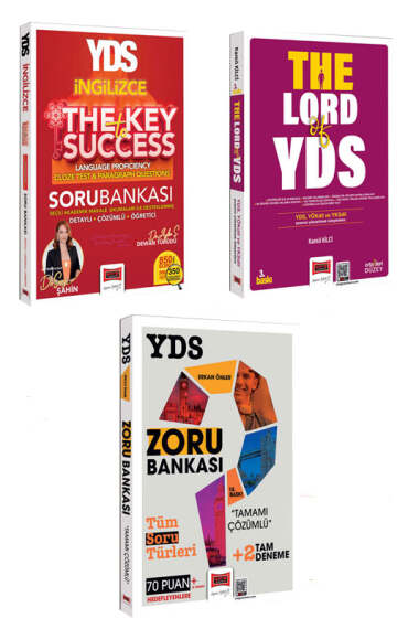 Yargı Yayınları 2025 YDS The Key To Success - The Lord Of YDS - YDS Zoru Bankası Seti (3 Kitap) - 1