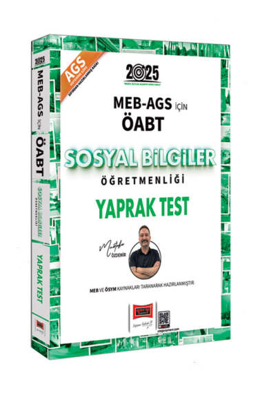 Yargı Yayınları 2025 MEB-AGS ÖABT Sosyal Bilgiler Öğretmenliği Yaprak Test - 1