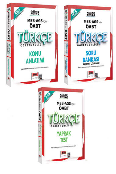 Yargı Yayınları 2025 MEB-AGS ÖABT Türkçe Öğretmenliği Konu-Soru-Yaprak Test Seti - 1