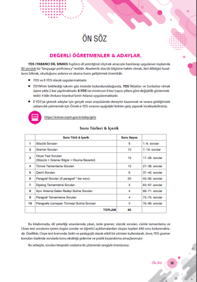 Yargı Yayınları 2025 YDS eYDS YÖKDİL YDT İngilizce Manifest Your Success Grammar & Vocabulary (Module 1) - 2