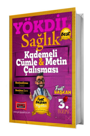 Yargı Yayınları 2025 YÖKDİL Sağlık Kademeli Cümle & Metin Çalışması 3.Baskı - 1