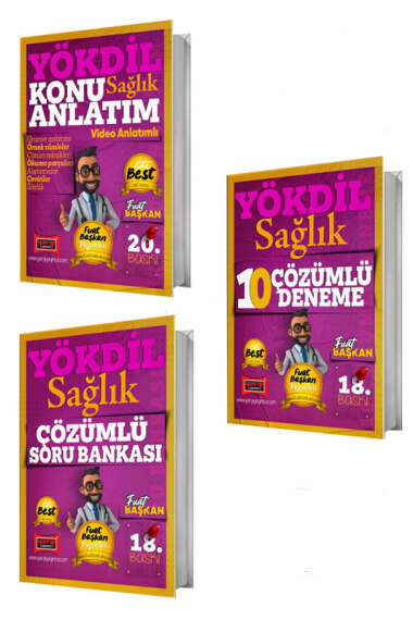 Yargı Yayınları 2025 YÖKDİL Sağlık Konu-Soru-Deneme Seti (3 Kitap) - 1