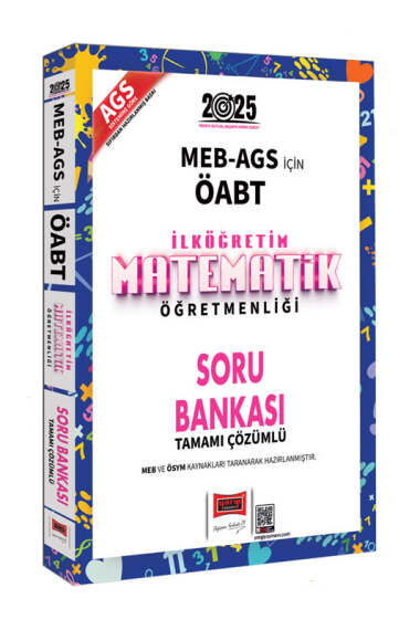 Yargı Yayınları 2025 MEB AGS ÖABT İlköğretim Matematik Öğretmenliği Tamamı Çözümlü Soru Bankası - 1