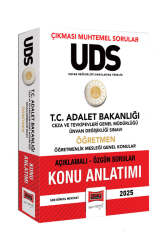 Yargı Yayınları 2025 T.C Adalet Bakanlığı UDS Ceza ve Tevkifevleri Genel Müdürlüğü Ünvan Değişikliği Sınavı Öğretmen Konu Anlatımı - Yargı Yayınları