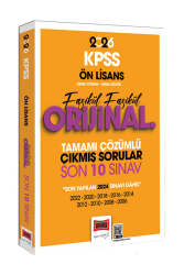 Yargı Yayınları 2026 KPSS Ön Lisans GK-GY Fasikül Fasikül Orijinal Tamamı Çözümlü Çıkmış Son 10 Sınav - Yargı Yayınları