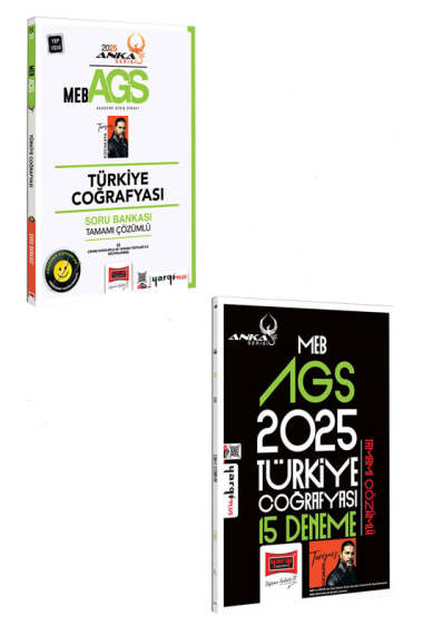 Yargı Yayınları 2025 MEB-AGS Anka Serisi Türkiye Coğrafyası Soru ve Deneme Seti (2 Kitap) - 1