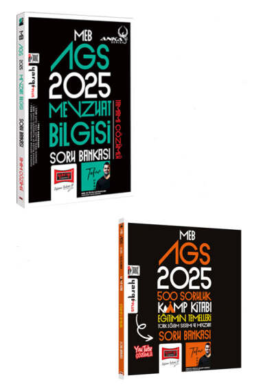 Yargı Yayınları 2025 MEB-AGS Mevzuat Bilgisi Soru Bankası ve Eğitimin Temelleri Kamp Kitabı Soru Bankası (2 Kitap) - 1