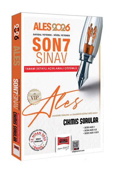 Yargı Yayınları 2026 ALES VIP Son 7 Sınav Çıkmış Sorular (13 Nisan 2025 Sınavı Dahil) - 1
