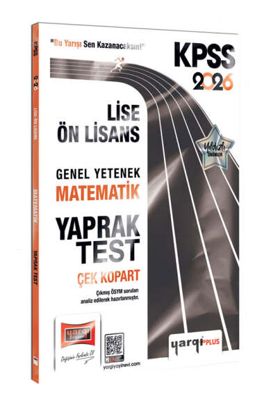Yargı Yayınları 2026 KPSS Lise-Ön Lisans Genel Yetenek Matematik Çek Kopart Yaprak Test - 1