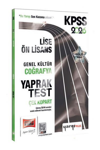Yargı Yayınları 2026 KPSS Lise-Ön Lisans Genel Kültür Coğrafya Çek Kopart Yaprak Test - 1