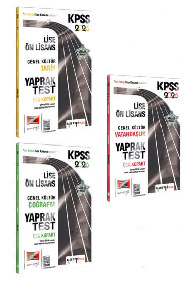 Yargı Yayınları 2026 KPSS Lise-Ön Lisans Genel Kültür Yaprak Test Seti (3 Kitap) - 1