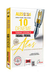 Yargı Yayınları 2026 ALES VIP Sayısal-Sözel Yetenek Tamamı Çözümlü Fasikül Fasikül 10 Deneme - Yargı Yayınları