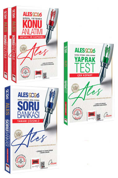 Yargı Yayınları 2026 ALES VIP Sayısal-Sözel Yetenek Konu - Soru - Yaprak Test Seti (3 Kitap) - 1