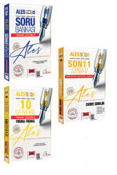 Yargı Yayınları 2026 ALES VIP Sayısal-Sözel Yetenek Soru - 10 Deneme - 11 Sınav Çıkmış Sorular Seti (3 Kitap) - Yargı Yayınları