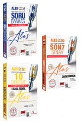 Yargı Yayınları 2026 ALES VIP Sayısal-Sözel Yetenek Soru - 10 Deneme - 7 Sınav Çıkmış Sorular Seti (3 Kitap) - Yargı Yayınları