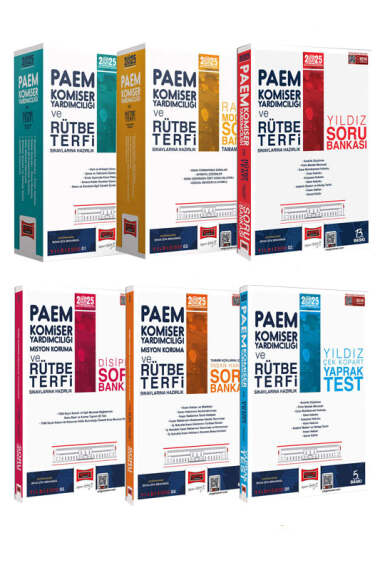 Yargı Yayınları 2025 PAEM Komiser Yardımcılığı ve Rütbe Terfi Sınavlarına Hazırlık Kazandıran Set (PAEM-9) - 1