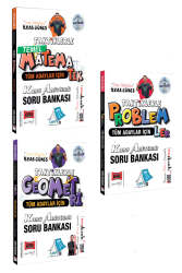 Yargı Yayınları Tüm Adaylar İçin Taktiklerle Matematik - Geometri - Problemler Seti (3 Kitap) - Yargı Yayınları