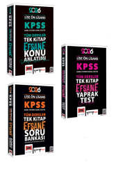 Yargı Yayınları 2026 KPSS Lise Ön Lisans GK-GY Tüm Dersler Konu - Soru - Yaprak Test Seti - Yargı Yayınları