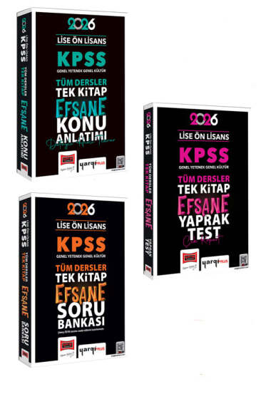 Yargı Yayınları 2026 KPSS Lise Ön Lisans GK-GY Tüm Dersler Konu - Soru - Yaprak Test Seti - 1