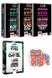 Yargı Yayınları 2026 KPSS Lise Ön Lisans GK-GY Tüm Dersler Konu - Soru - Yaprak Test - Lise Ortaöğretim Çıkmış Sorular Seti (4 Kitap) - Yargı Yayınları